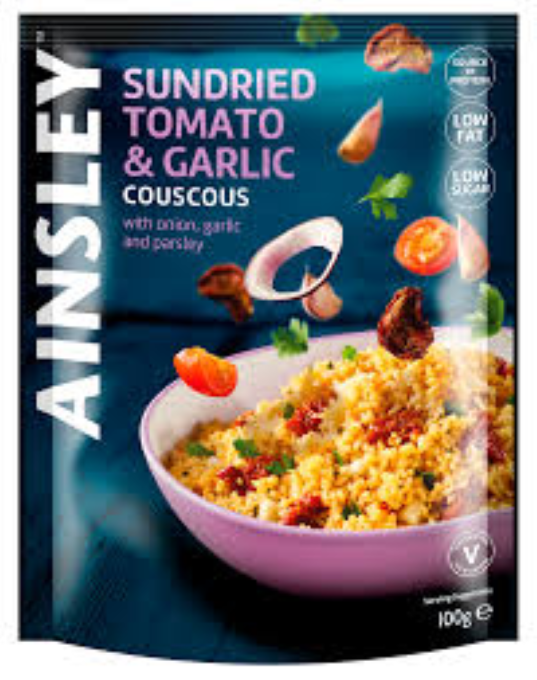 AINSLEY HARRIOT SUNDRIED TOMATO GARL COUSCOUS 100G